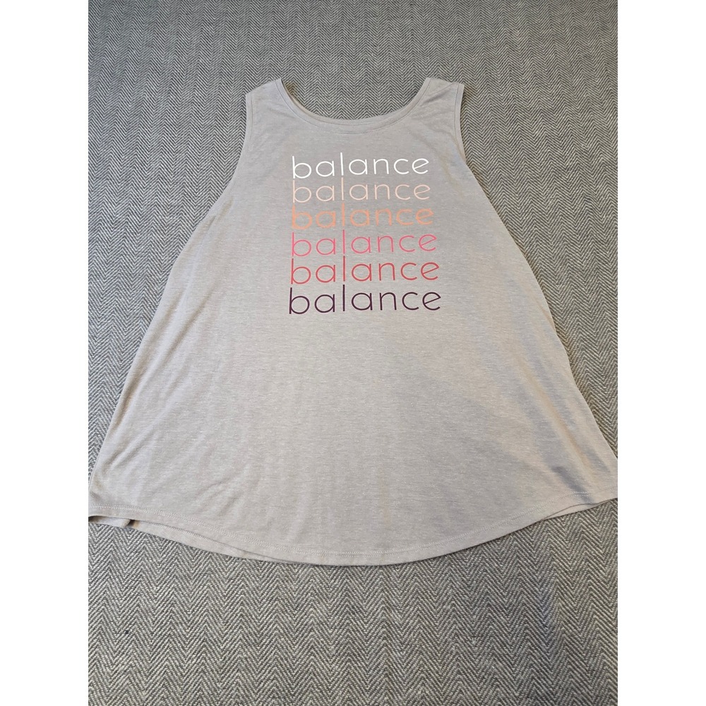 Old Navy Active Tank Top Women's 2XL Balance Graphic Go-Dry Sleeveless Pullover